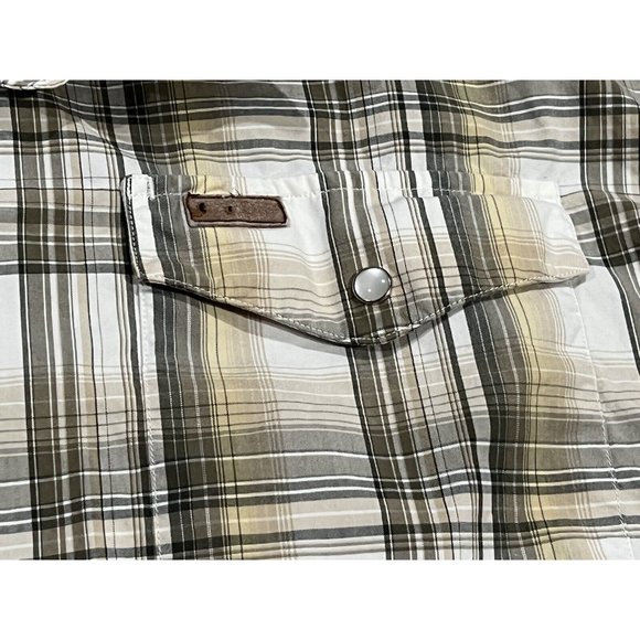 Vintage Carhartt Pearl Snap Button Up Plaid Shirt Size XL - Picture 5 of 6